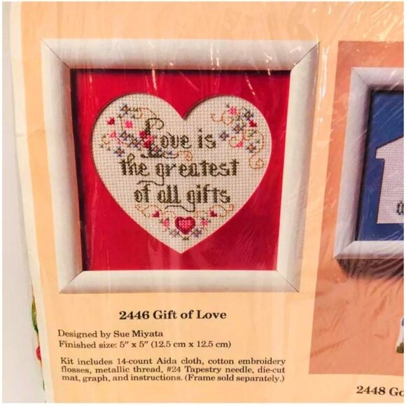 The Creative Circle 2446 Gift Of Love Cross-Stitch Kit - Picture 2 of 3
